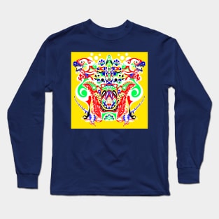 lighting kaijuu in buddha hand ecopop Long Sleeve T-Shirt